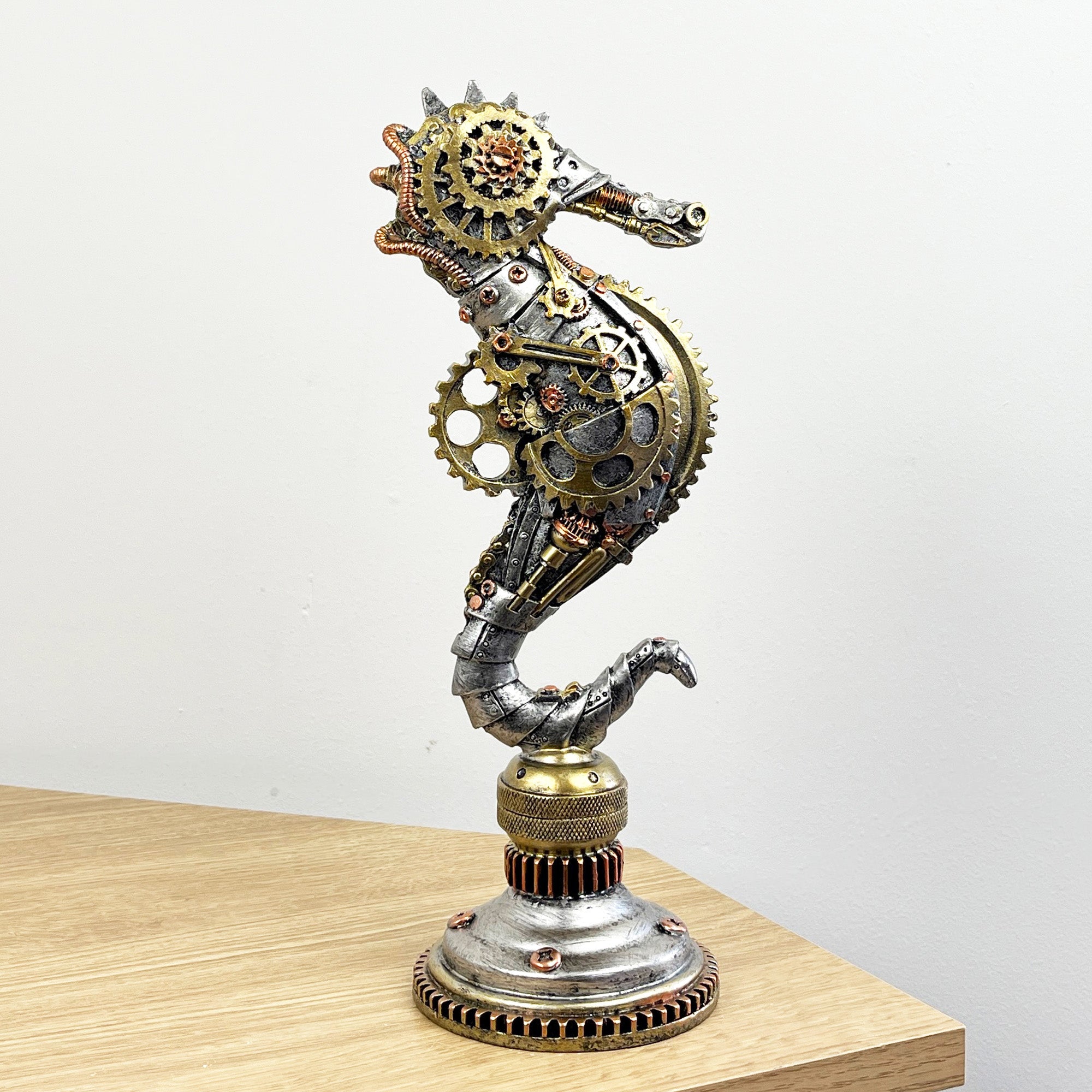 Steampunk Seahorse Ornament - Resin