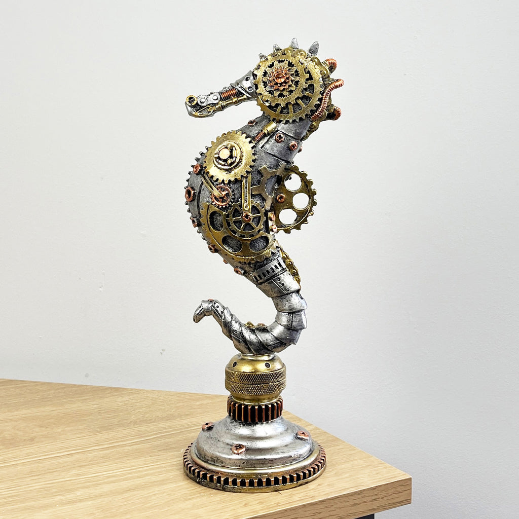 Steampunk Seahorse Ornament - Resin