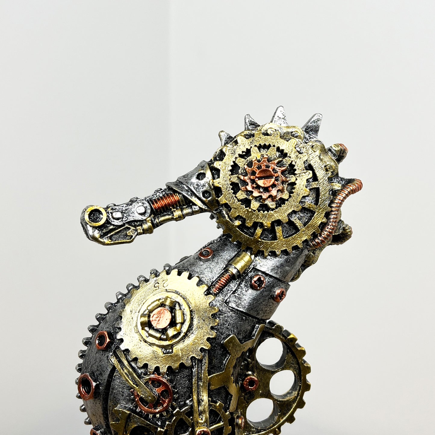 Steampunk Seahorse Ornament - Resin