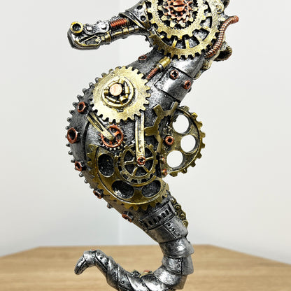 Steampunk Seahorse Ornament - Resin