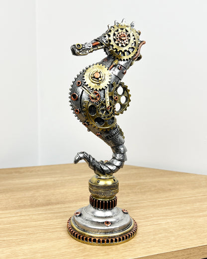 Steampunk Seahorse Ornament - Resin