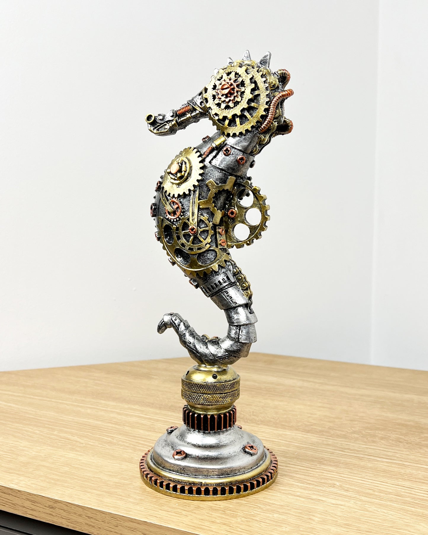 Steampunk Seahorse Ornament - Resin