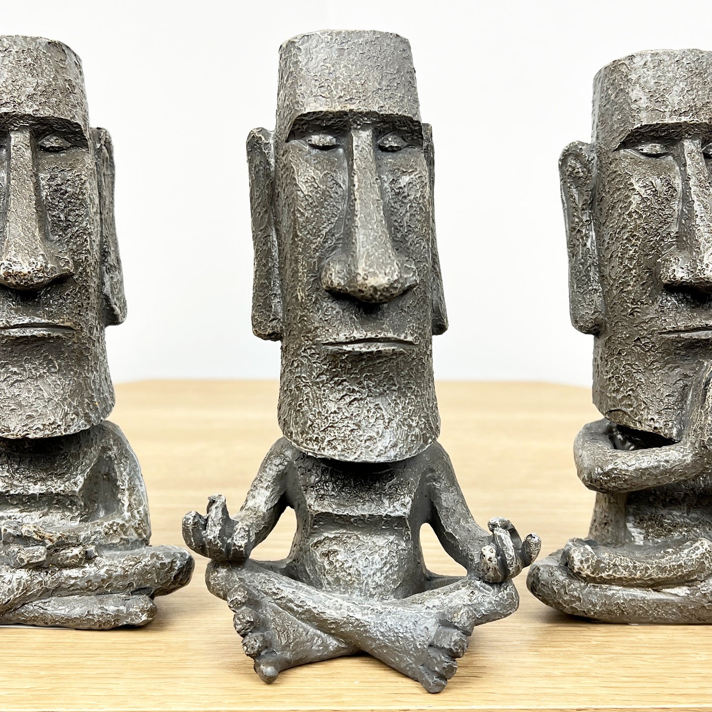 Set of 3 Easter Island Head Ornaments