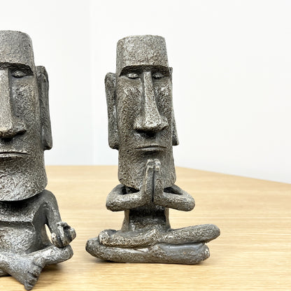 Set of 3 Easter Island Head Ornaments