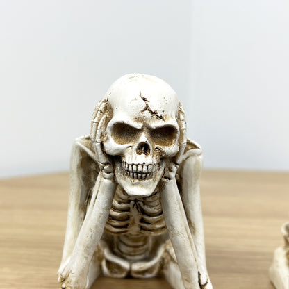 Shelf Sitting See Speak & Hear No Evil Skeletons