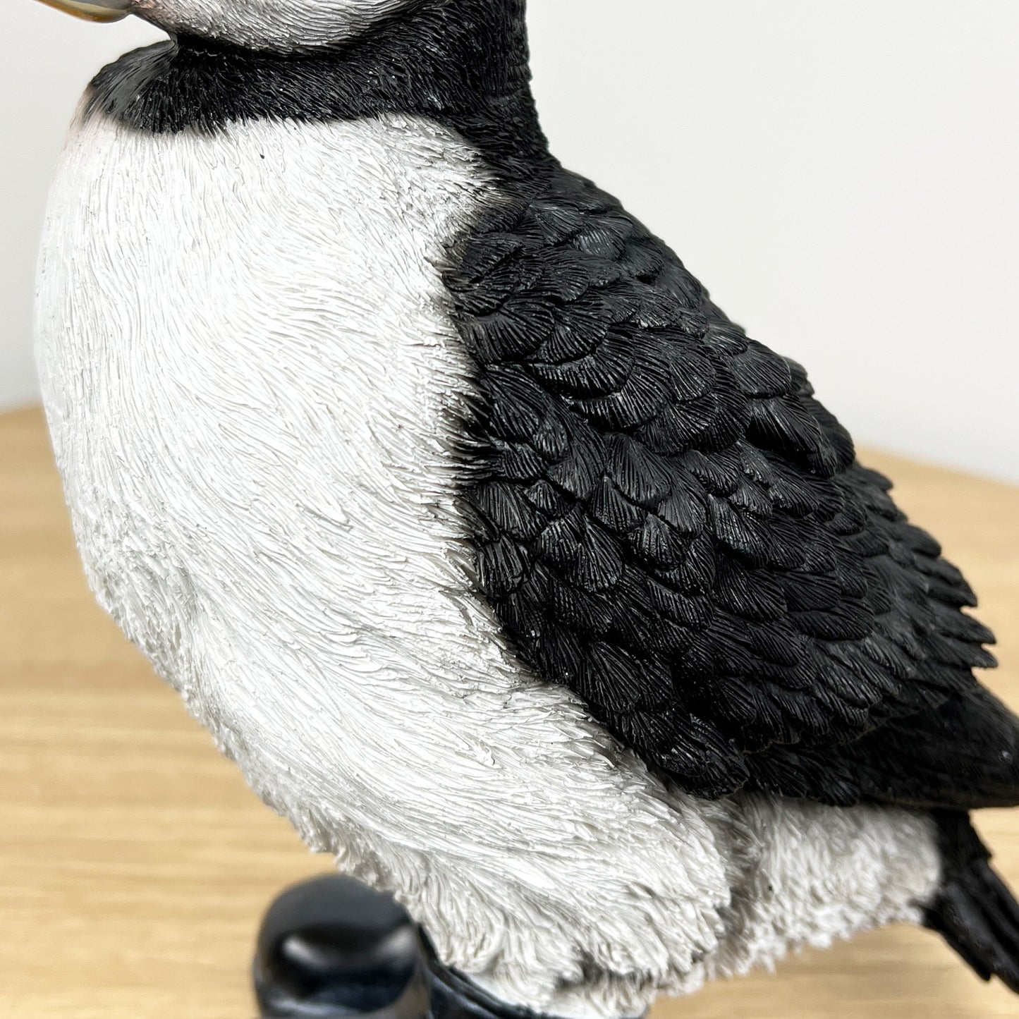 Puffin Wearing a Straw Hat Ornament - Resin