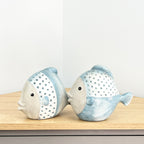 Pair of 6" Ceramic Fish Ornaments