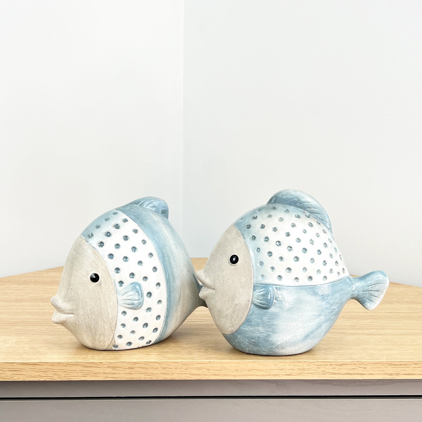 Pair of 6" Ceramic Fish Ornaments