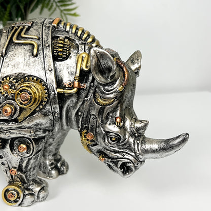 31cm Steampunk Rhino Ornament