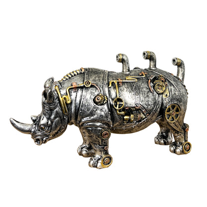 31cm Steampunk Rhino Ornament