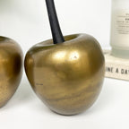 Metal Cherry Fruit Ornament – Gold
