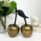 Metal Cherry Fruit Ornament – Gold