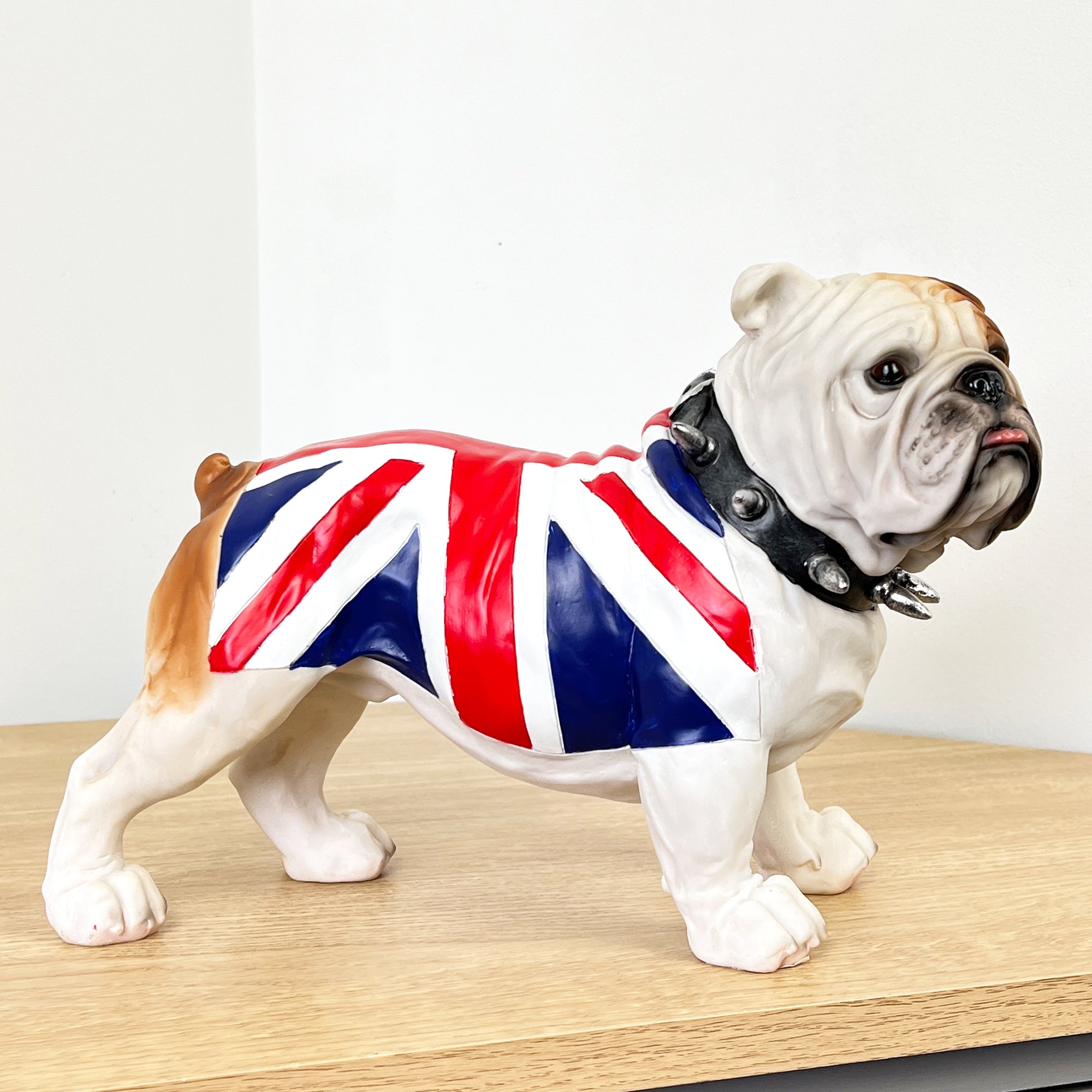 30cm Union Jack Standing British Bulldog Ornament