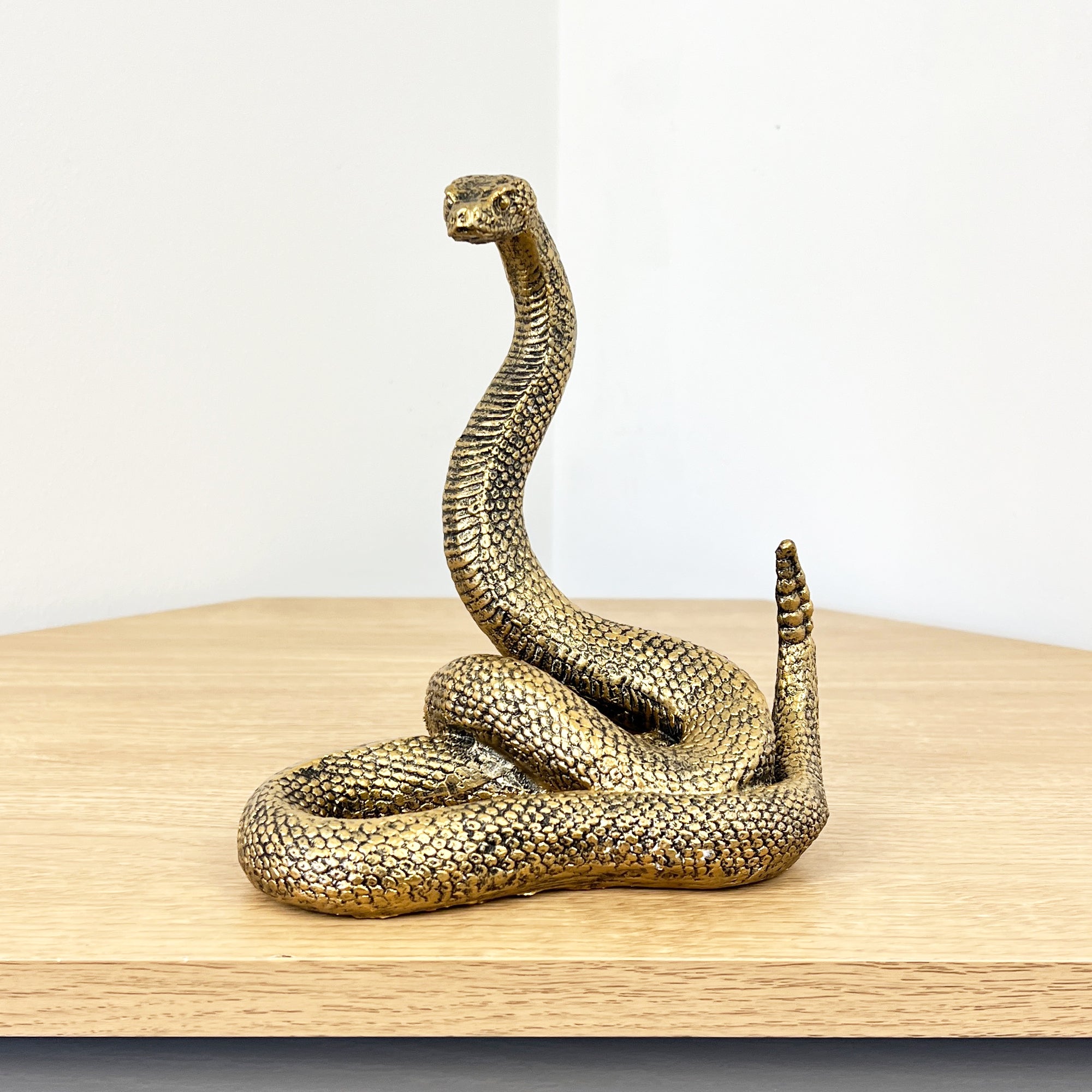 Snake Ornament Figurine – Gold