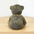 Teddy Bear Ornament Figurine – Gold