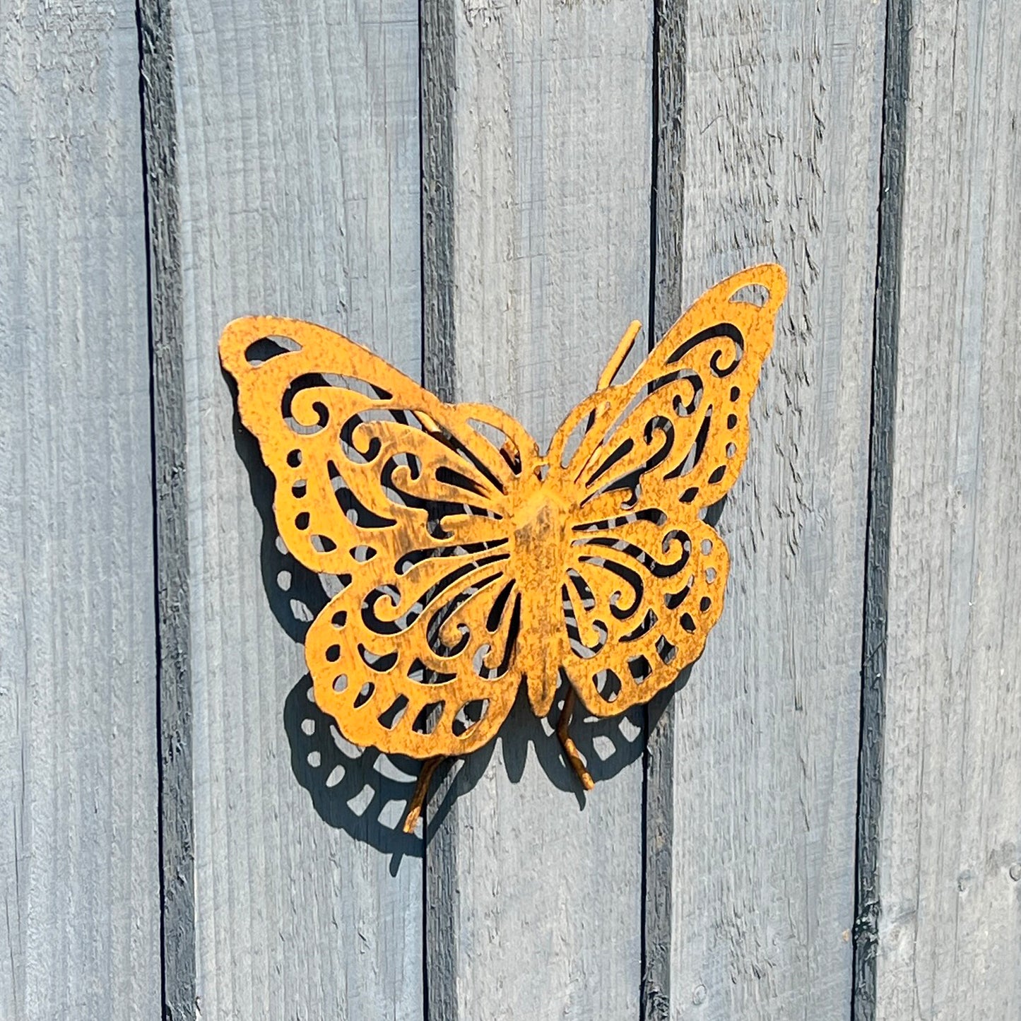 Rustic Butterfly Garden Wall Art – Metal