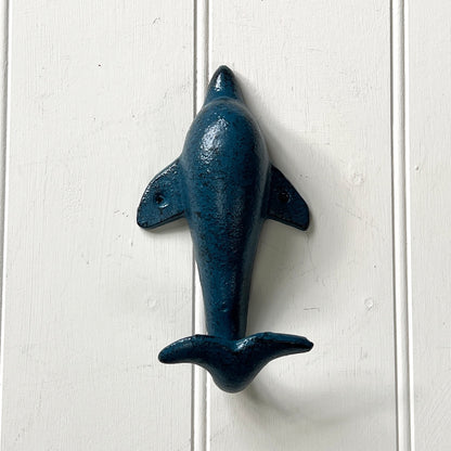 Rustic Dolphin Storage Hook – Cast Iron