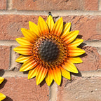 Set of 3 Sunflower Head Wall Decorations