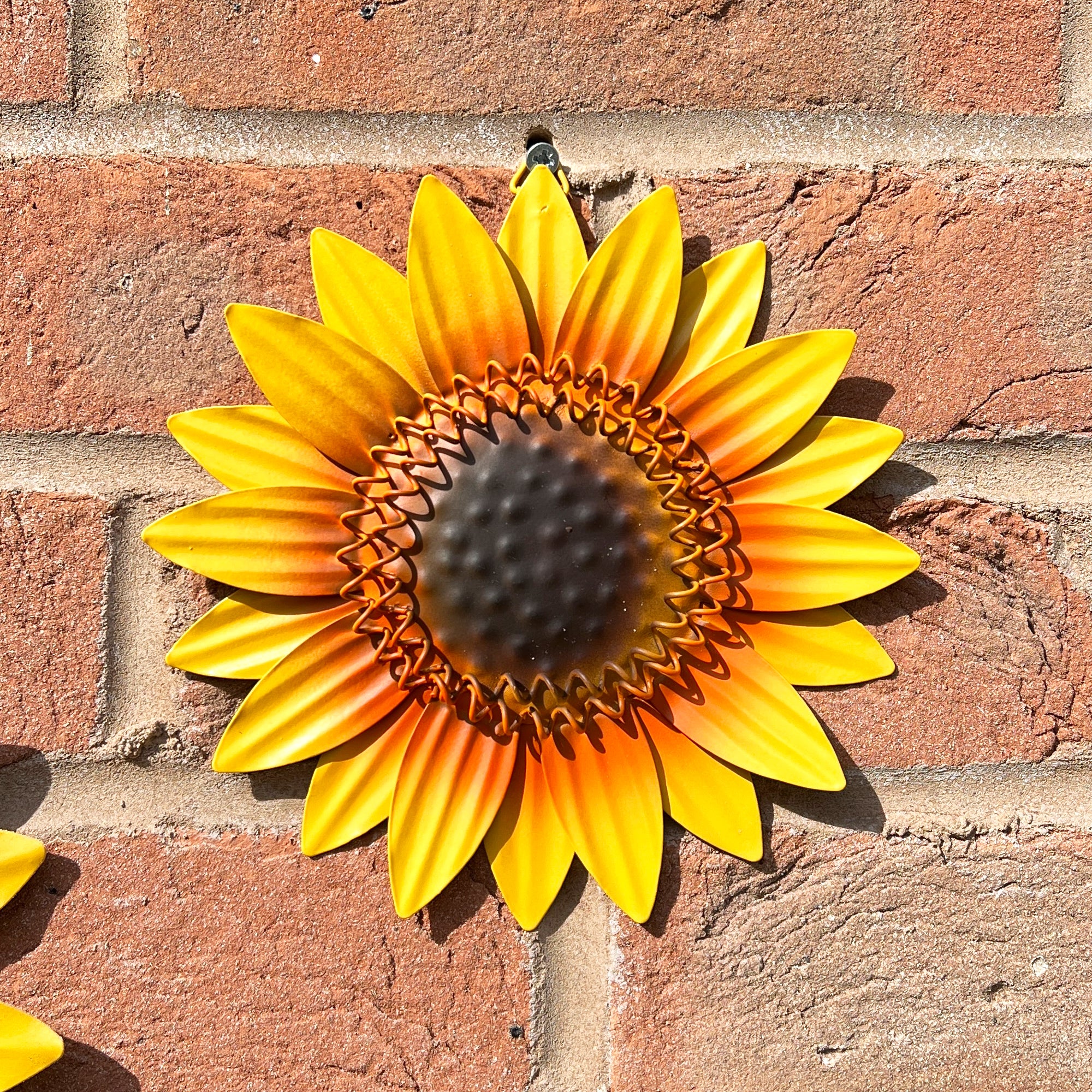 Set of 3 Sunflower Head Wall Decorations