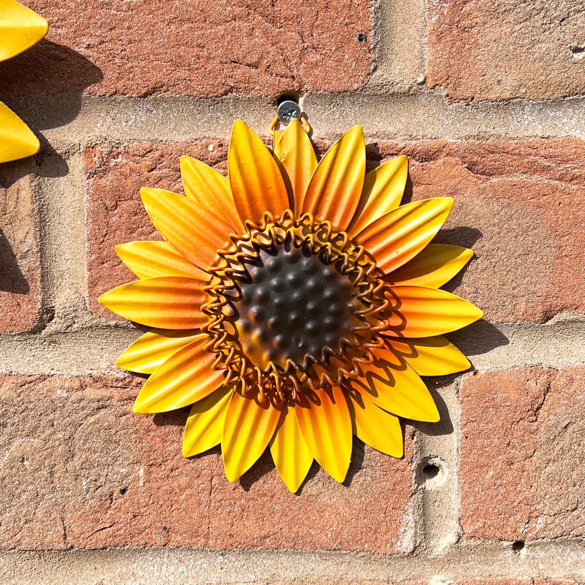 Set of 3 Sunflower Head Wall Decorations