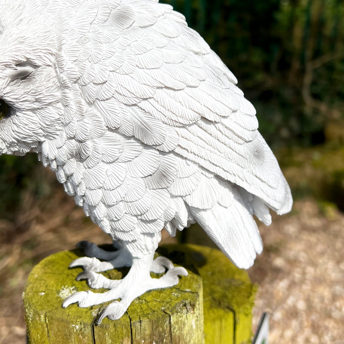 White Owl Ornament - Resin