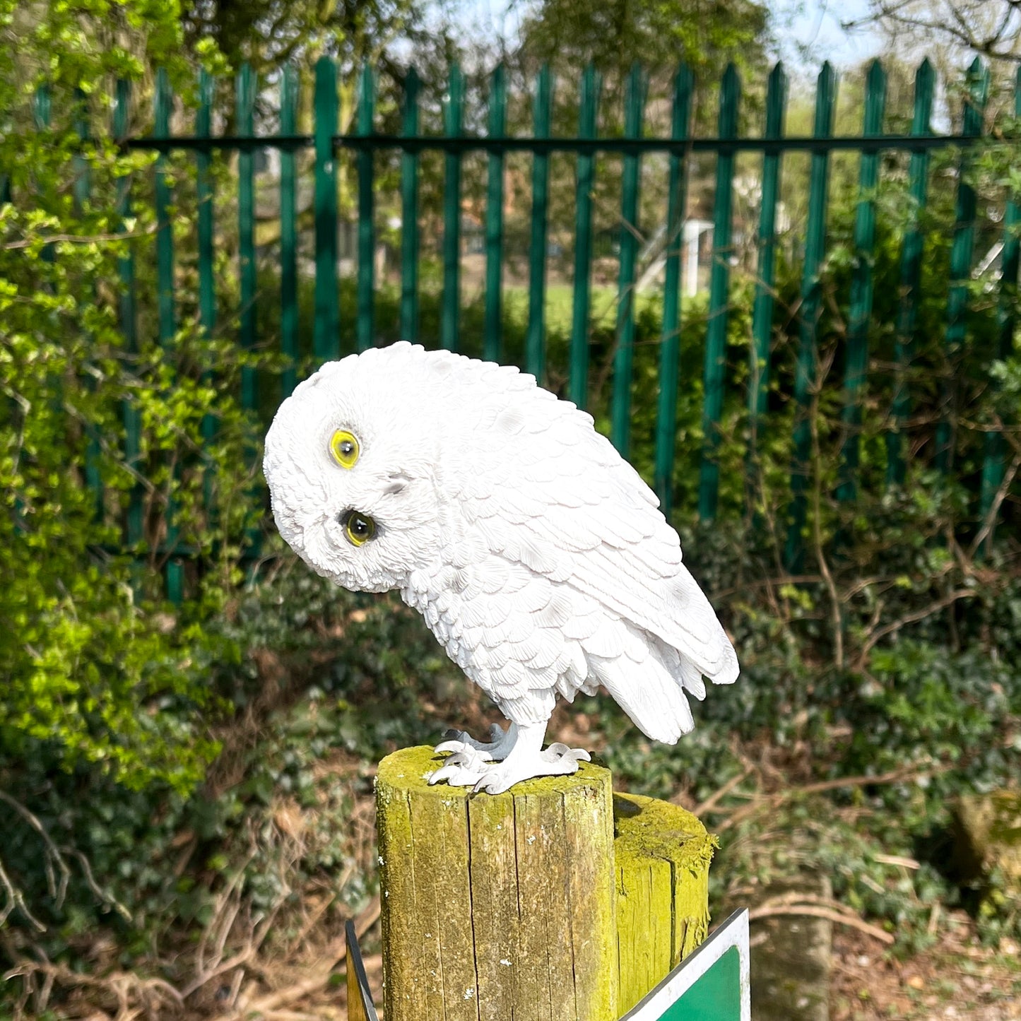 White Owl Ornament - Resin