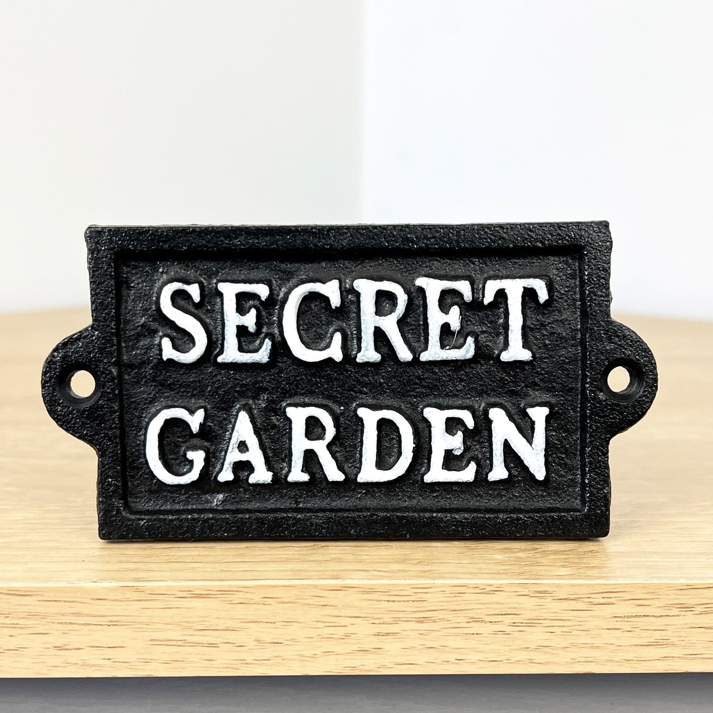 Secret Garden Cast Iron Wall Sign