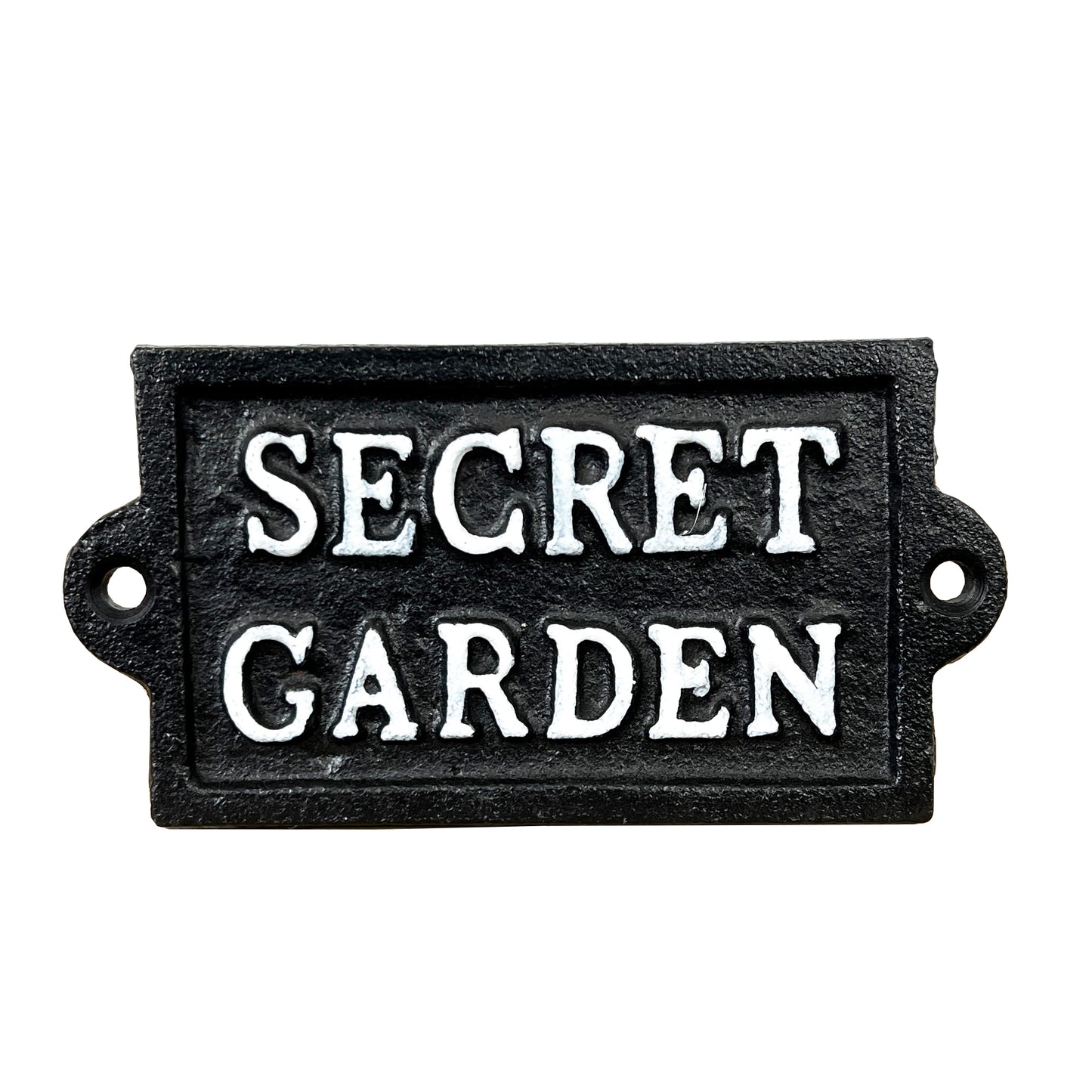 Secret Garden Cast Iron Wall Sign