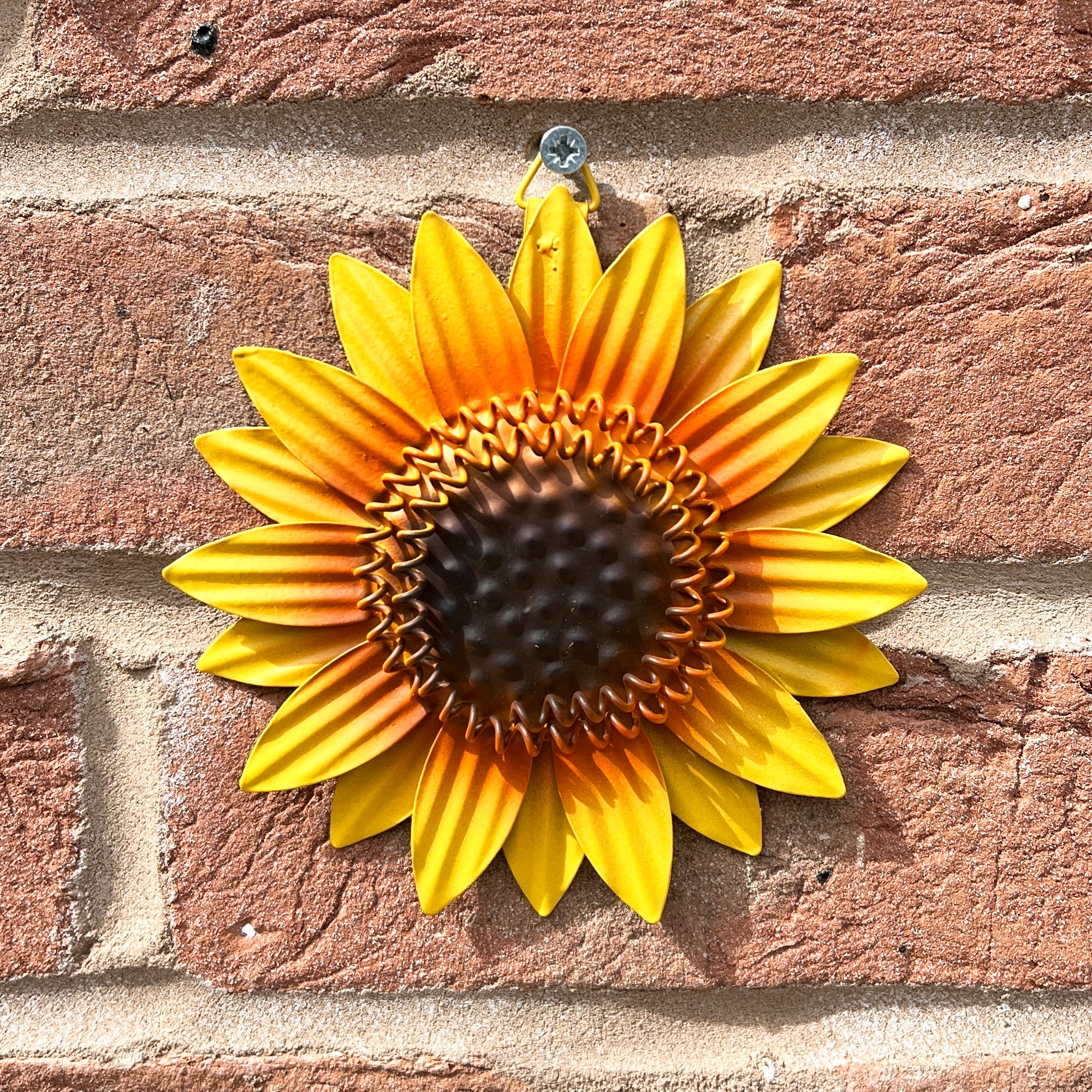 Set of 3 Small Sunflower Head Wall Decorations