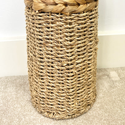 45.5cm Large Woven Seagrass Floor Standing Vase