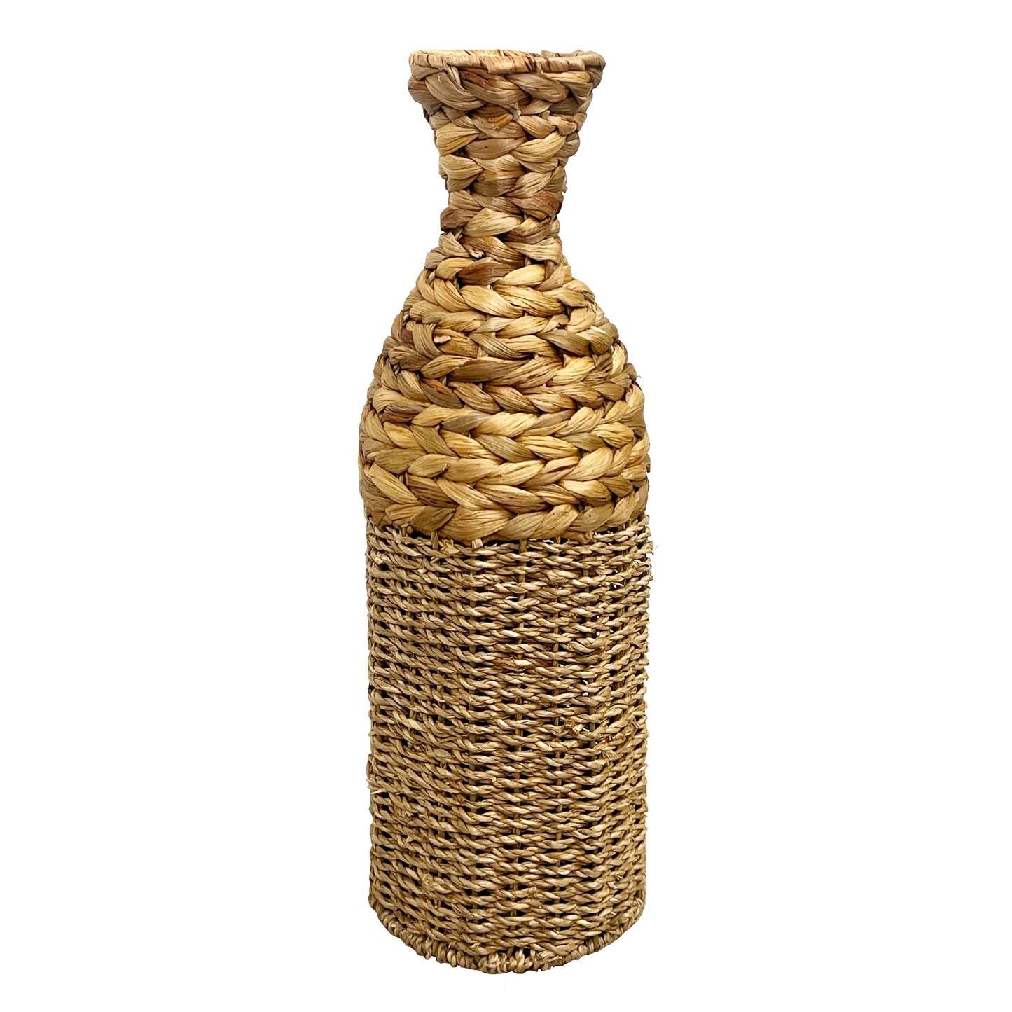 45.5cm Large Woven Seagrass Floor Standing Vase