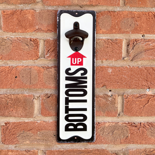 ‘Bottoms Up’ Wall Mounted Bottle Opener