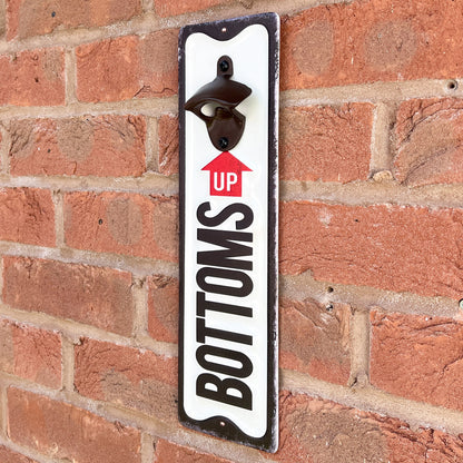 ‘Bottoms Up’ Wall Mounted Bottle Opener