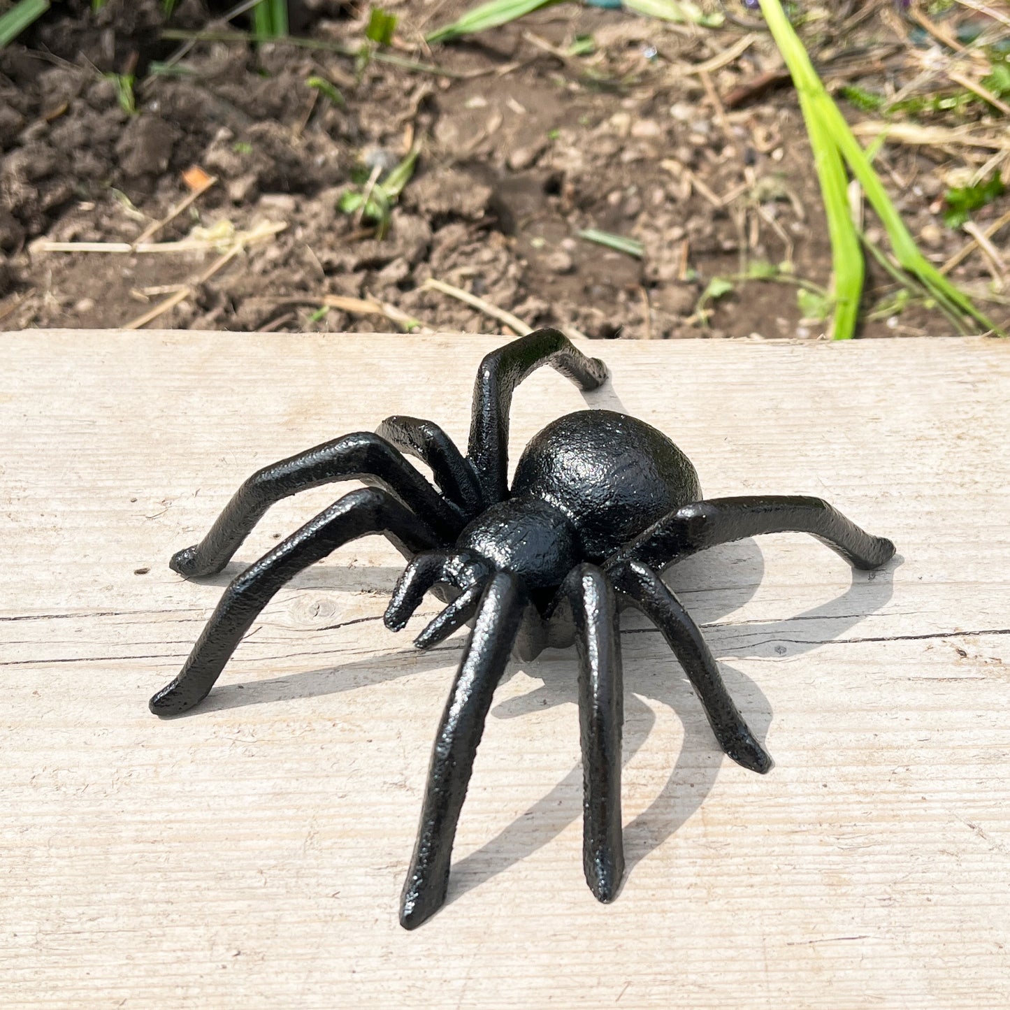 Cast Iron Spider Garden Ornament