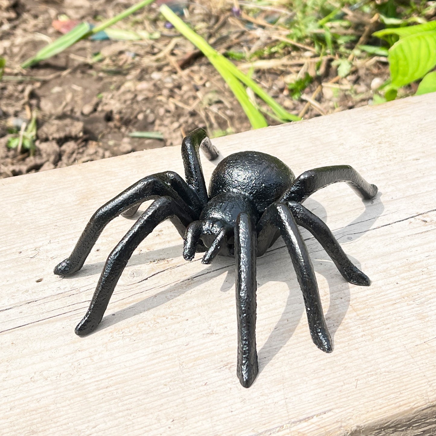 Cast Iron Spider Garden Ornament