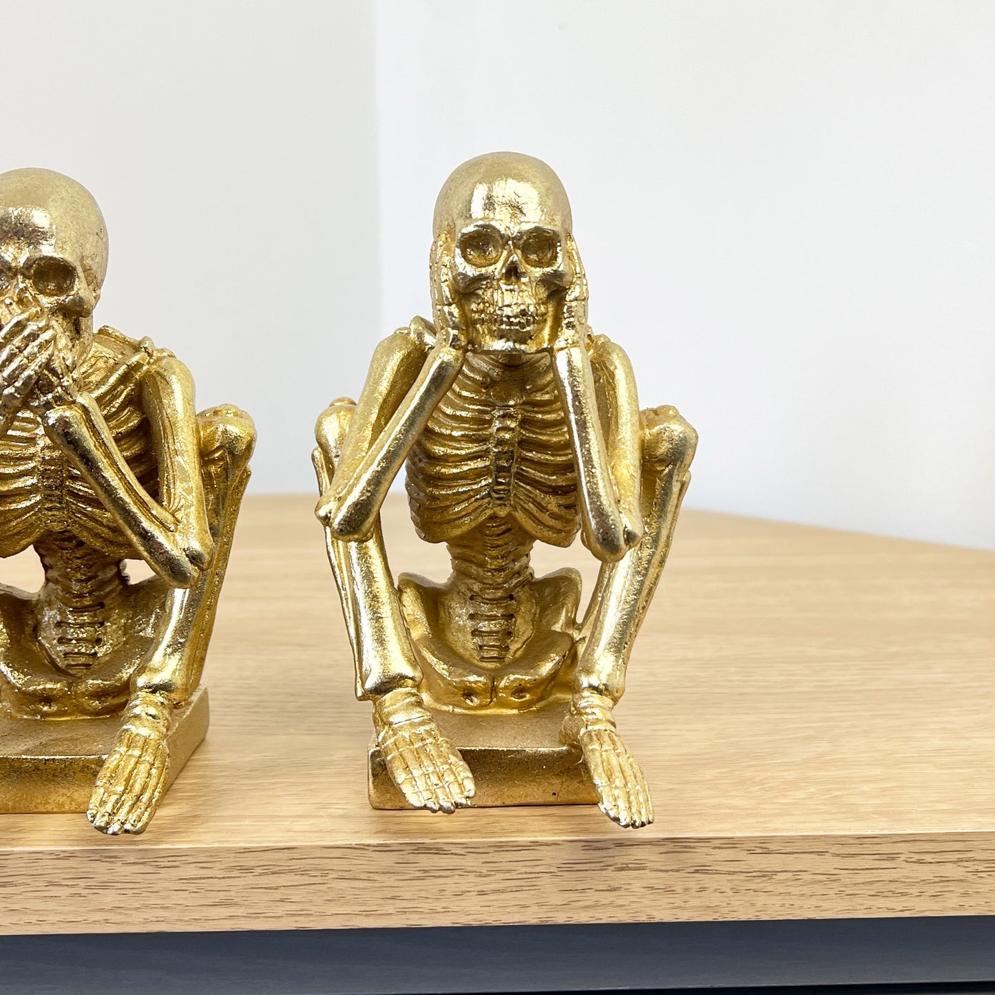 See Speak & Hear No Evil Skeletons - Gold