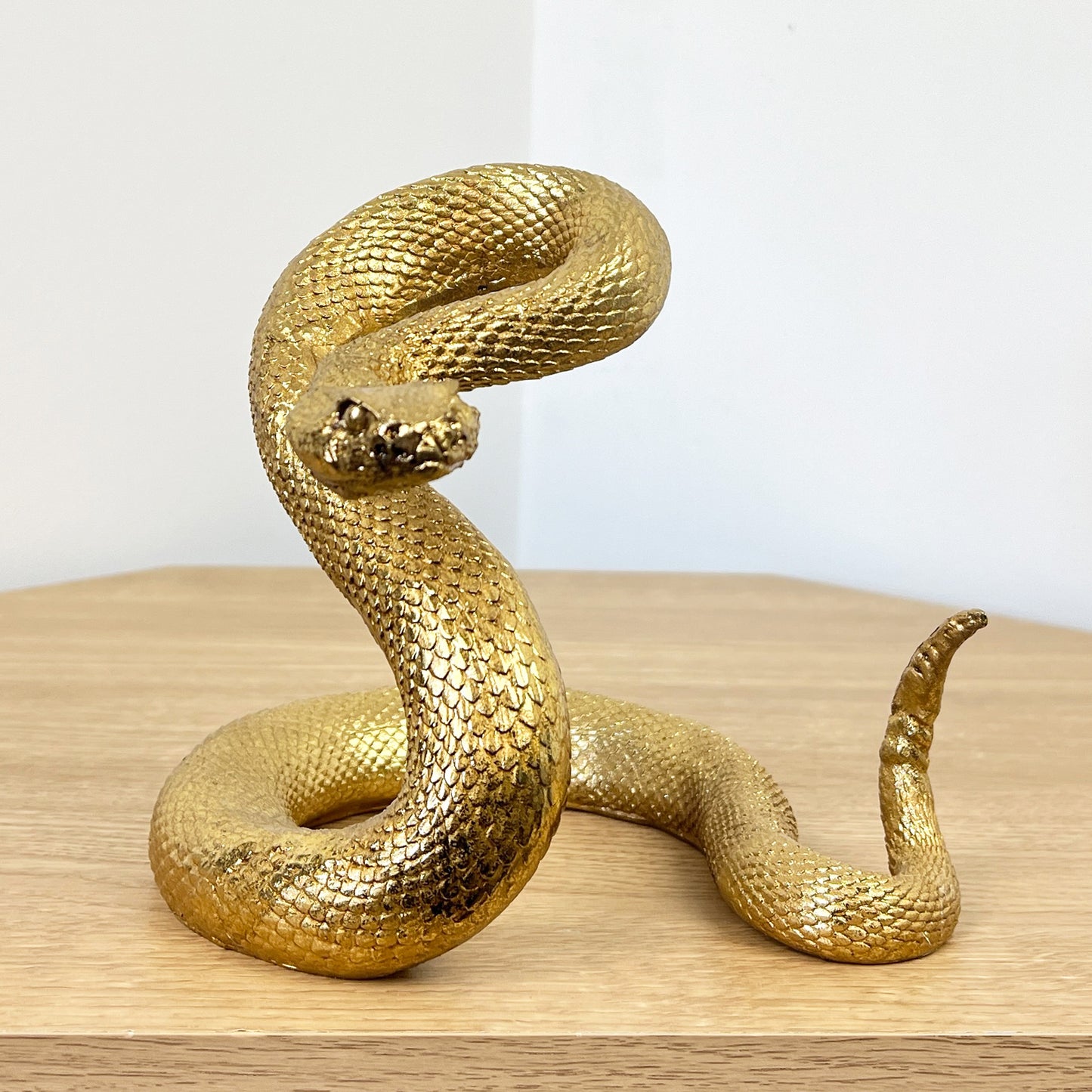 Gold Snake Ornament Figurine – Resin