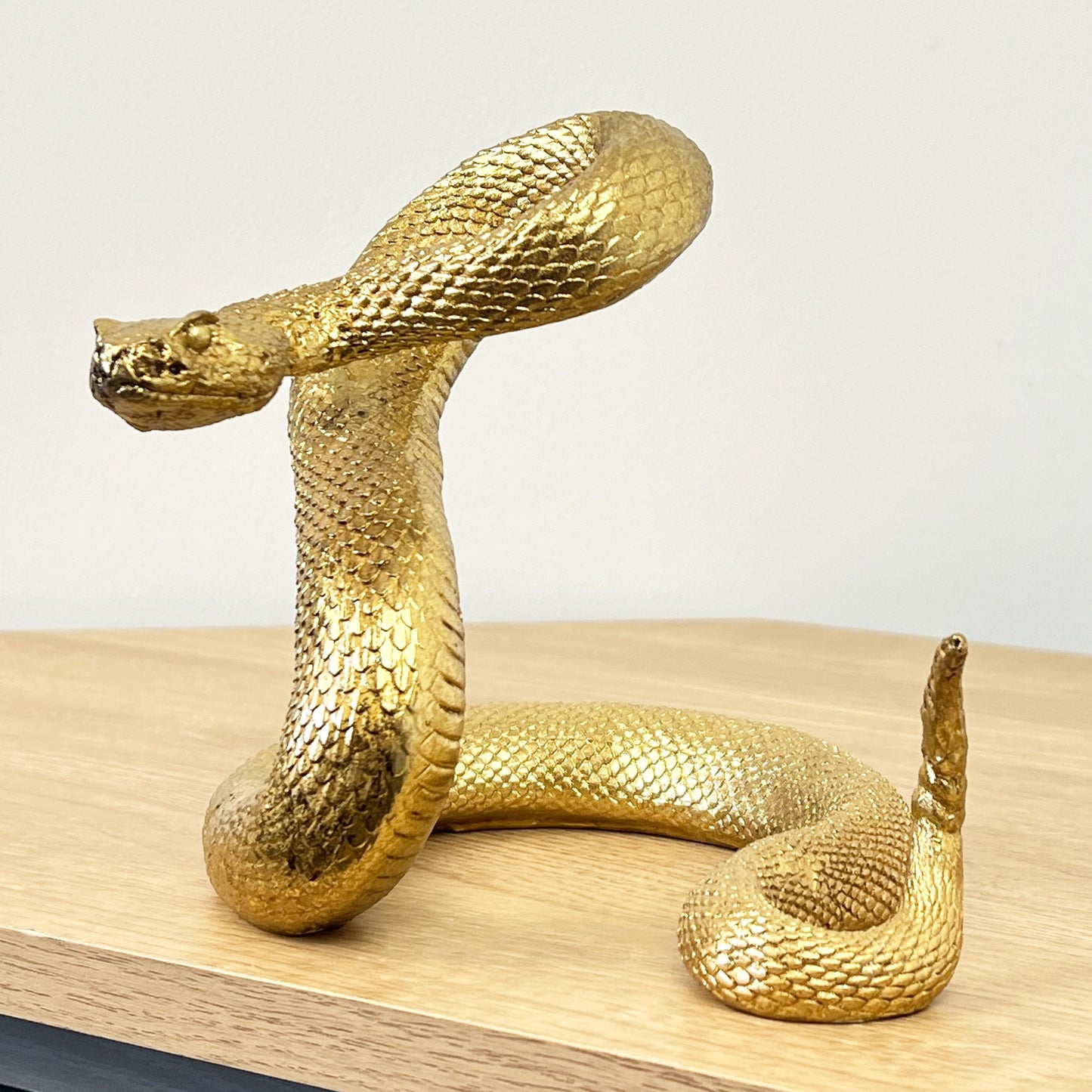 Gold Snake Ornament Figurine – Resin