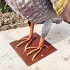 34.5cm Bird in Top Hat Metal Garden Ornament