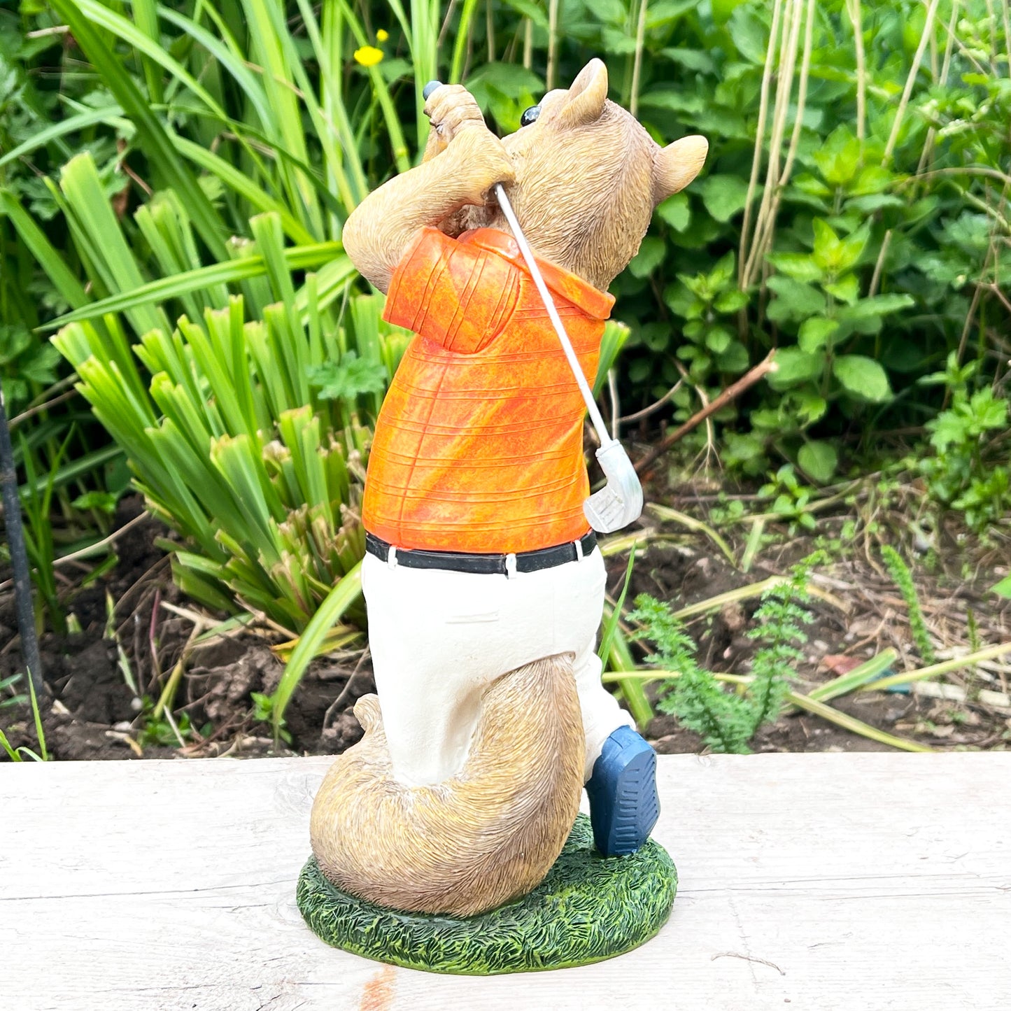 Squirrel Playing Golf Ornament