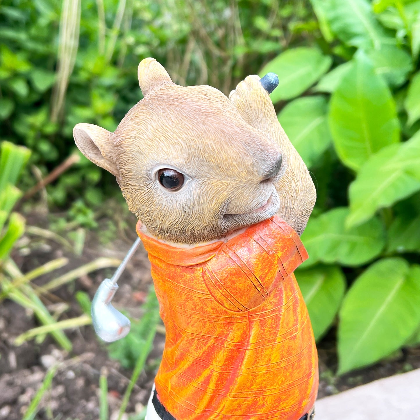 Squirrel Playing Golf Ornament