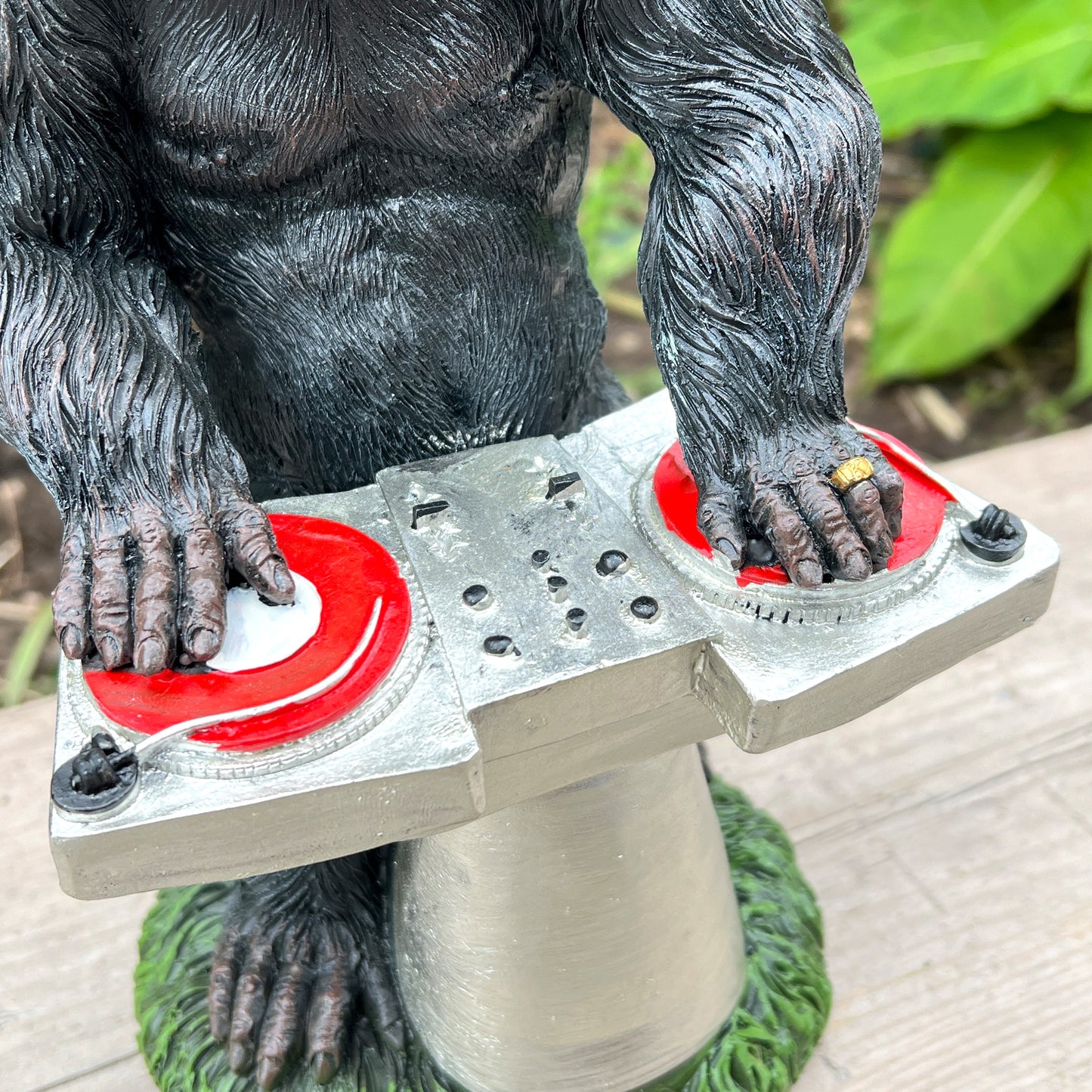 25cm DJ Gorilla Ornament - Resin