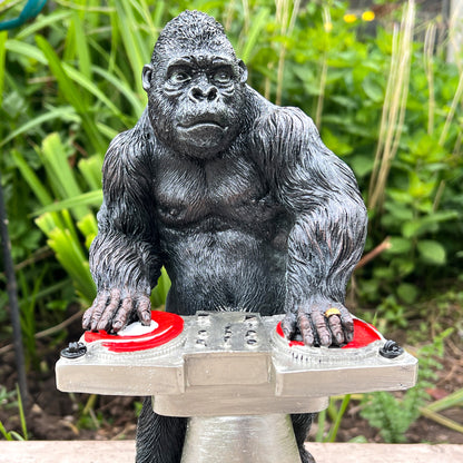 25cm DJ Gorilla Ornament - Resin