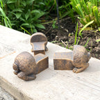 Set of 3 Rabbit Plant Pot Riser Feet - Bronze