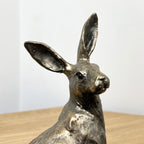 21.5cm Sitting Hare Ornament - Resin