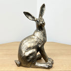 21.5cm Sitting Hare Ornament - Resin