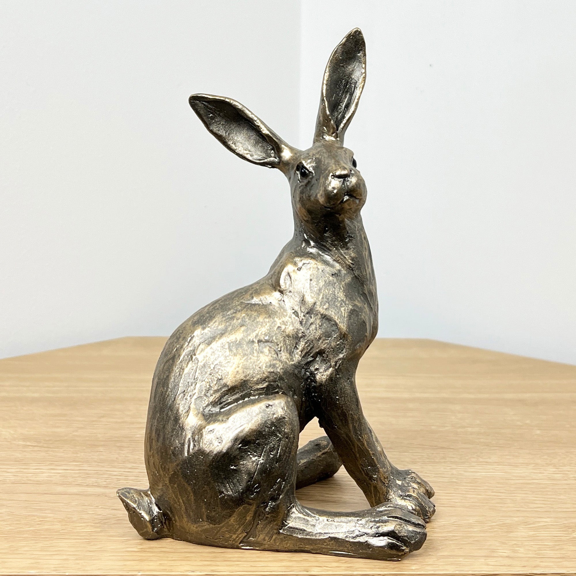21.5cm Sitting Hare Ornament - Resin