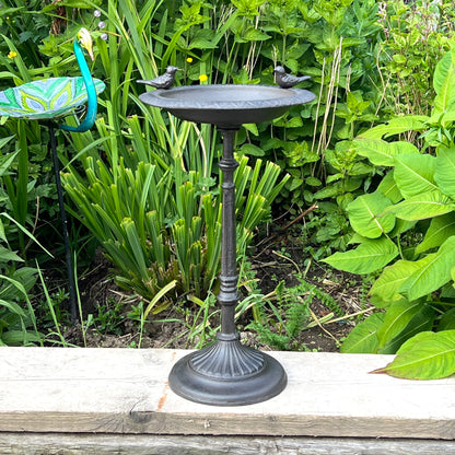 50cm Pedestal Bird Bath - Cast Iron