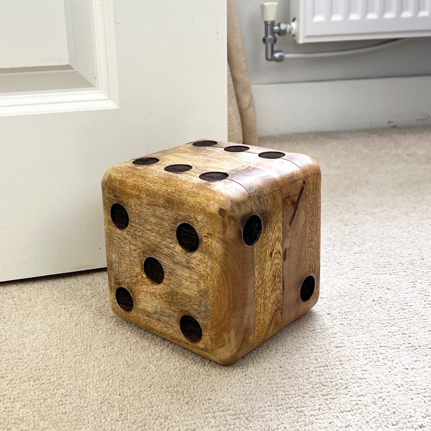 Wooden Dice Doorstop