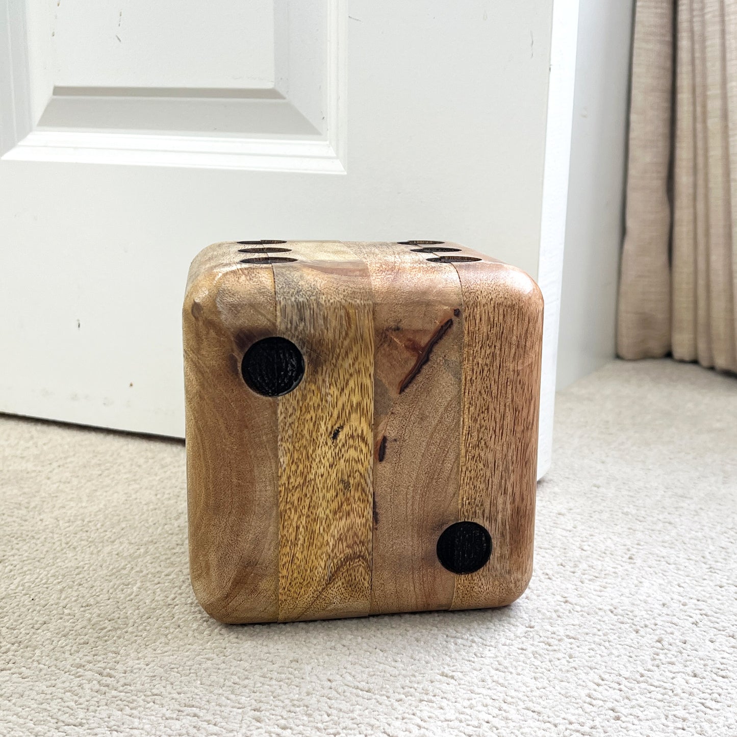 Wooden Dice Doorstop